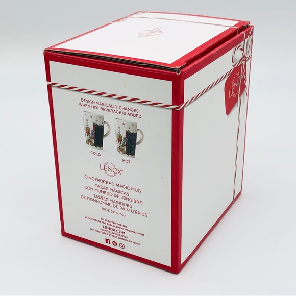 New Lenox Gingerbread Magic Mug Coffee Tea Cocoa Christmas Tree Heat Changing - Picture 3 of 7